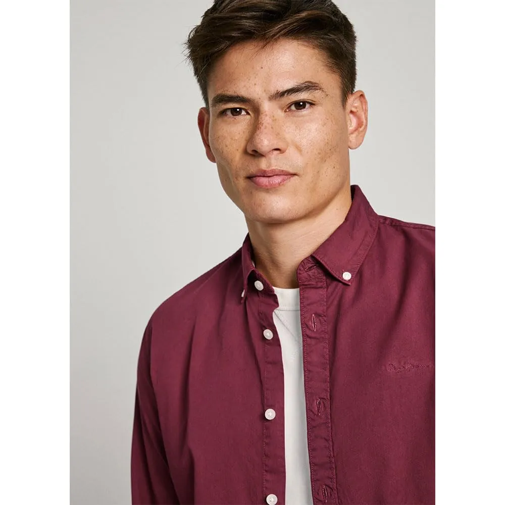 Pepe Jeans Manley Camicia Uomo Rossa Popeline