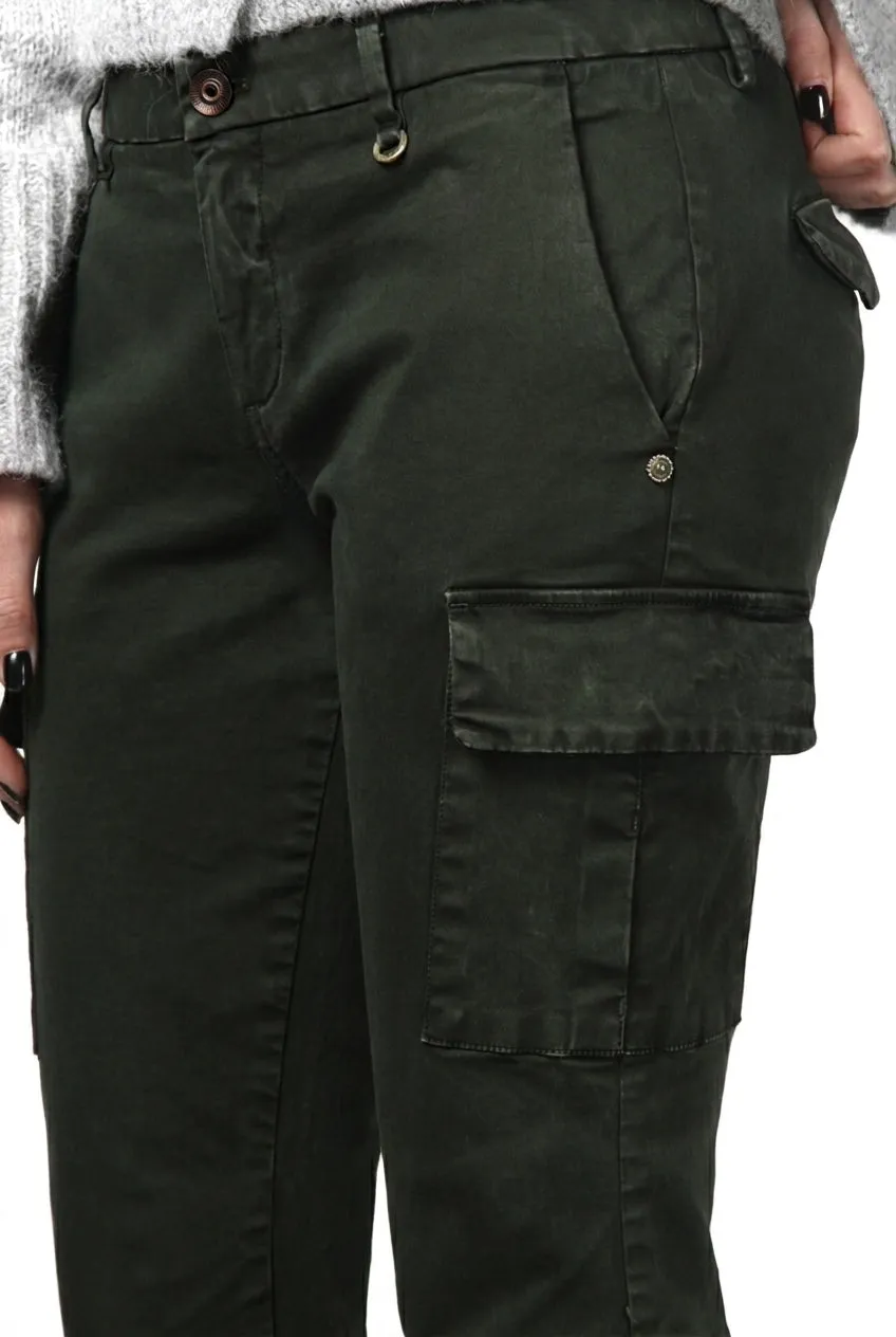Mason's Chile City pantalone cargo donna verde slim