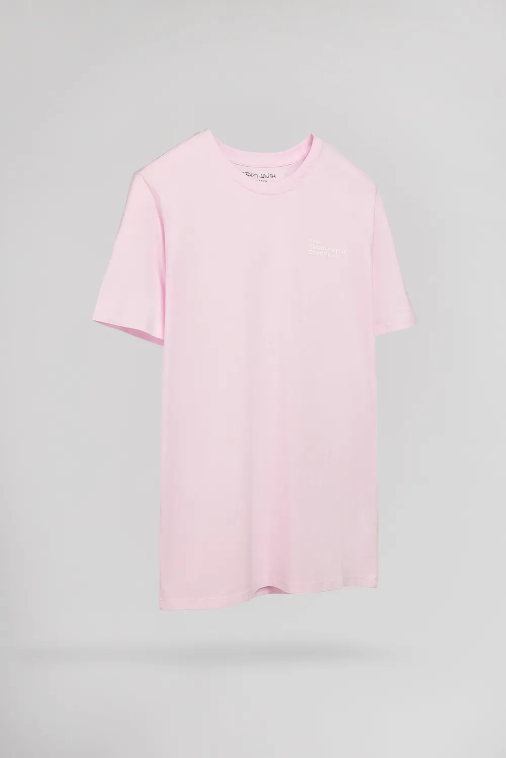 Teddy Smith T-Pany MC T-Shirt Rosa 100% Cotone