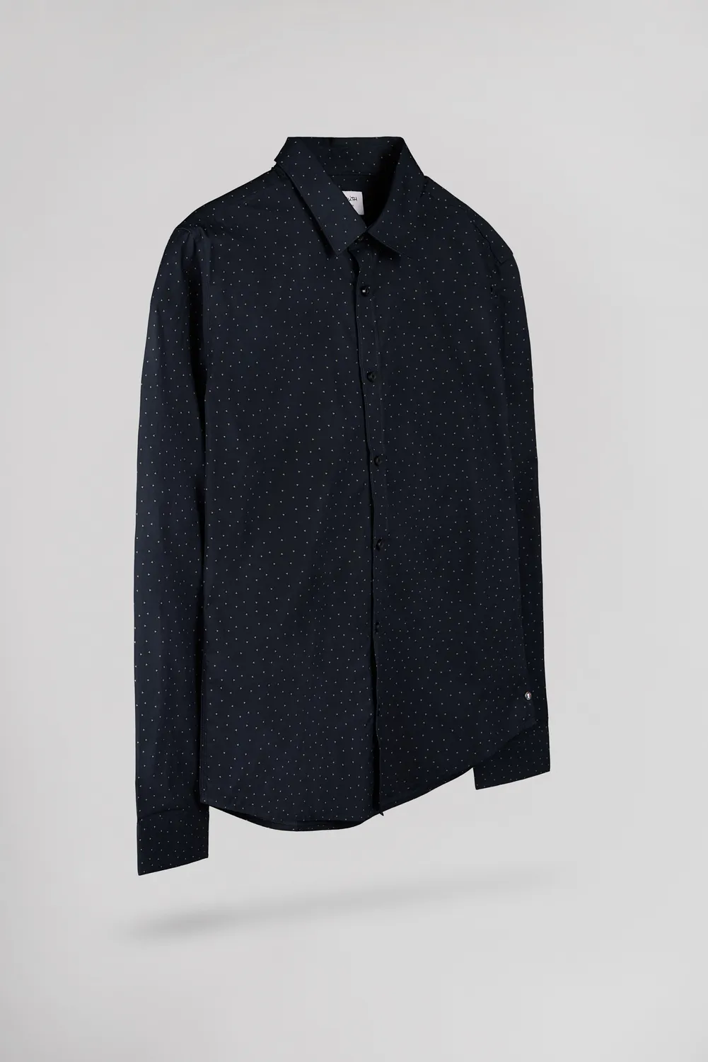 Teddy Smith Carton camicia dark navy micro shapes puro cotone