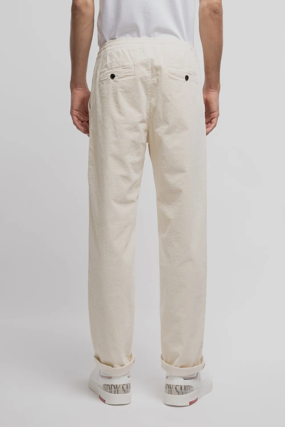 Teddy Smith Pywan 20 Velours pantalone velluto crema relaxed