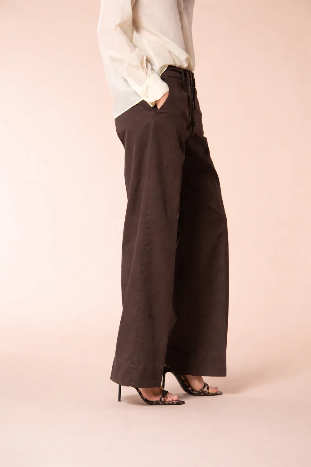 Mason's New York Studio chino donna marrone scuro straight