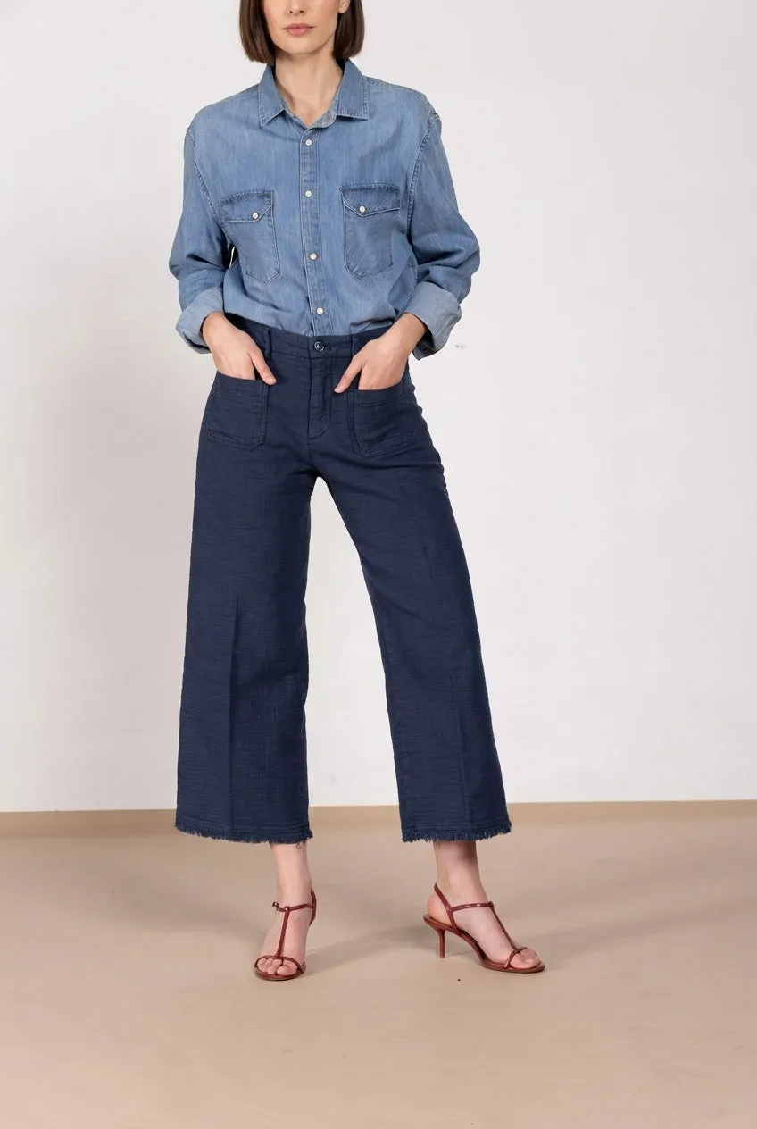 Mason's New York Studio Cropped chino donna blu navy
