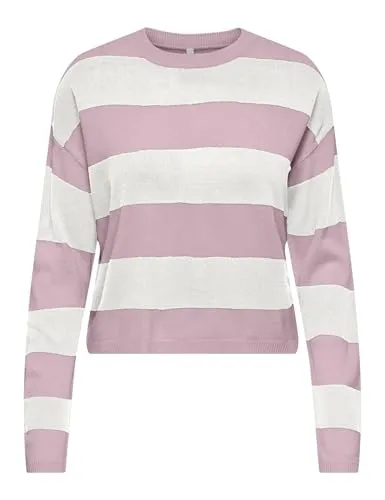 ONLY Onlderry Stripe maglia righe scollo rotondo