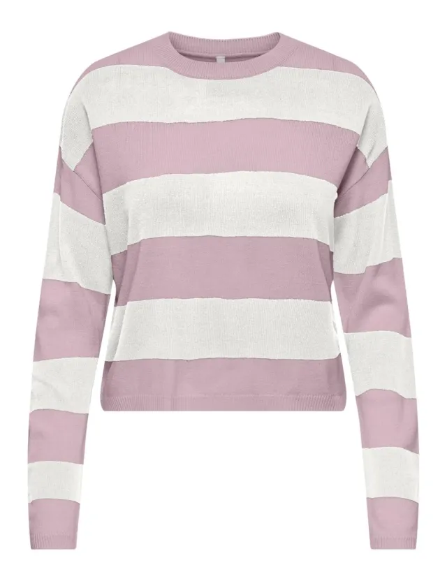 ONLY Onlderry Stripe maglia righe scollo rotondo
