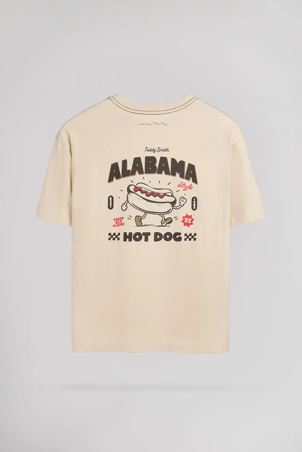 Teddy Smith T-Shade T-shirt Bambino Beige Chiaro Cotone