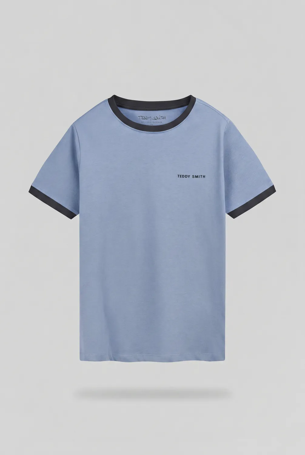 Teddy Smith The-Tee 2 R T-shirt bimbo Bleu Mineral cotone
