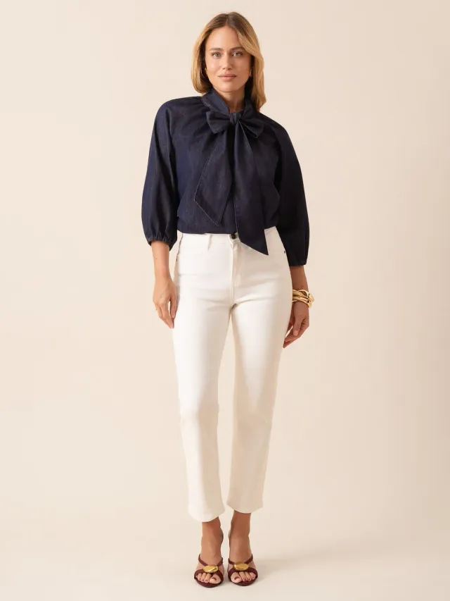 Oraije Milena jeans slim bianco