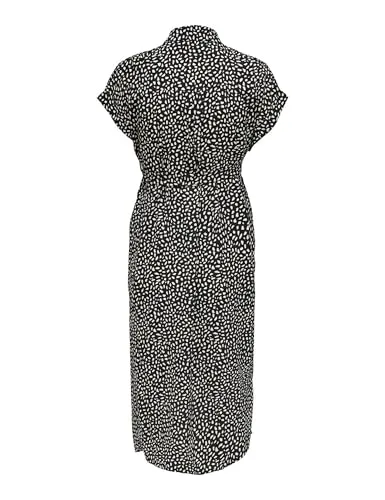 Only Hannover camicia vestito donna S nera bottoni