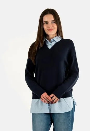 ONLY Onldagmar maglia donna colletto maglieria Cabernet