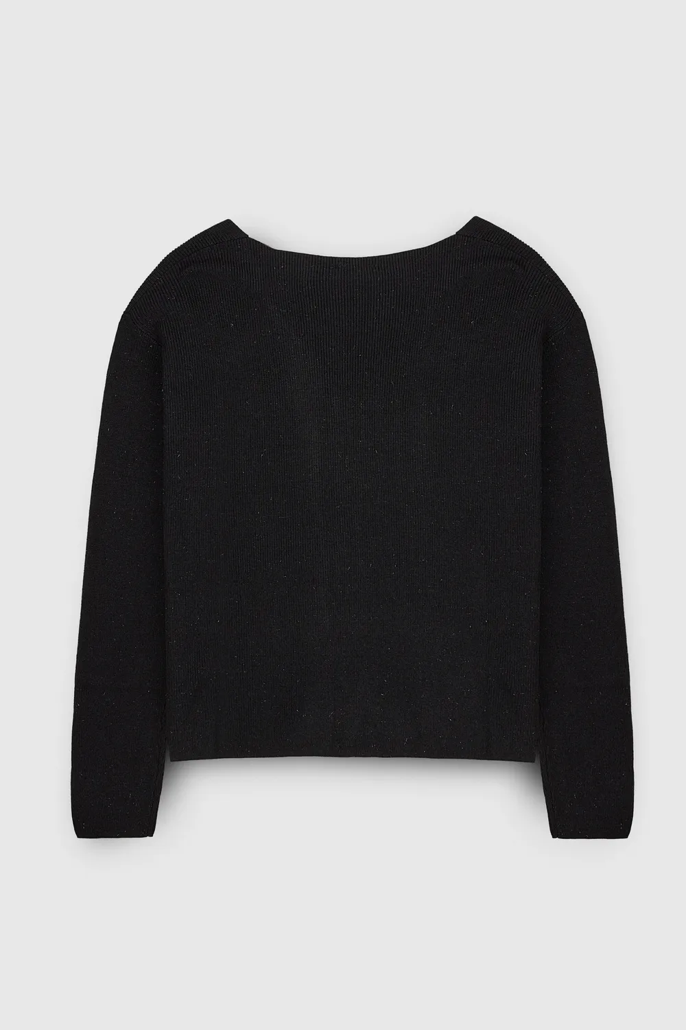 Teddy Smith P-Rita Maglia Scollo V Nera Attillata