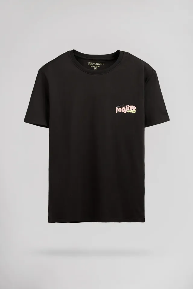 Teddy Smith T-Mojito MC Charbon t-shirt uomo cotone