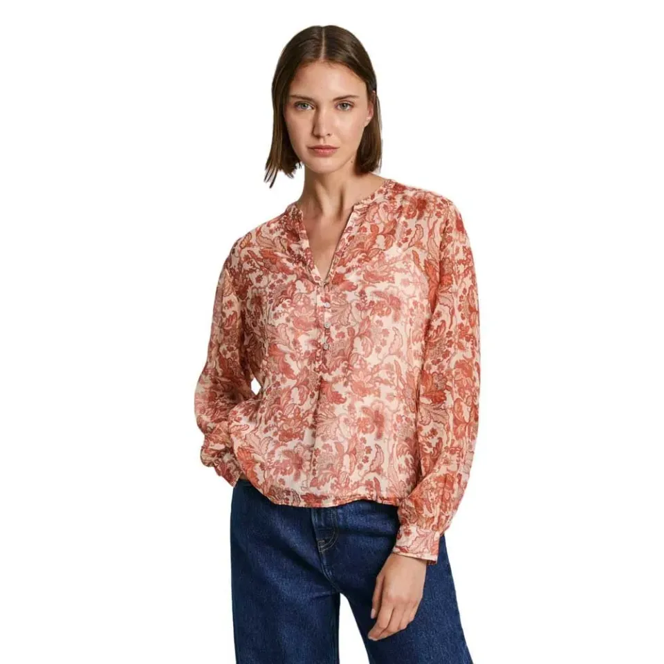 Pepe Jeans Poemy camicia donna M chiffon floreale