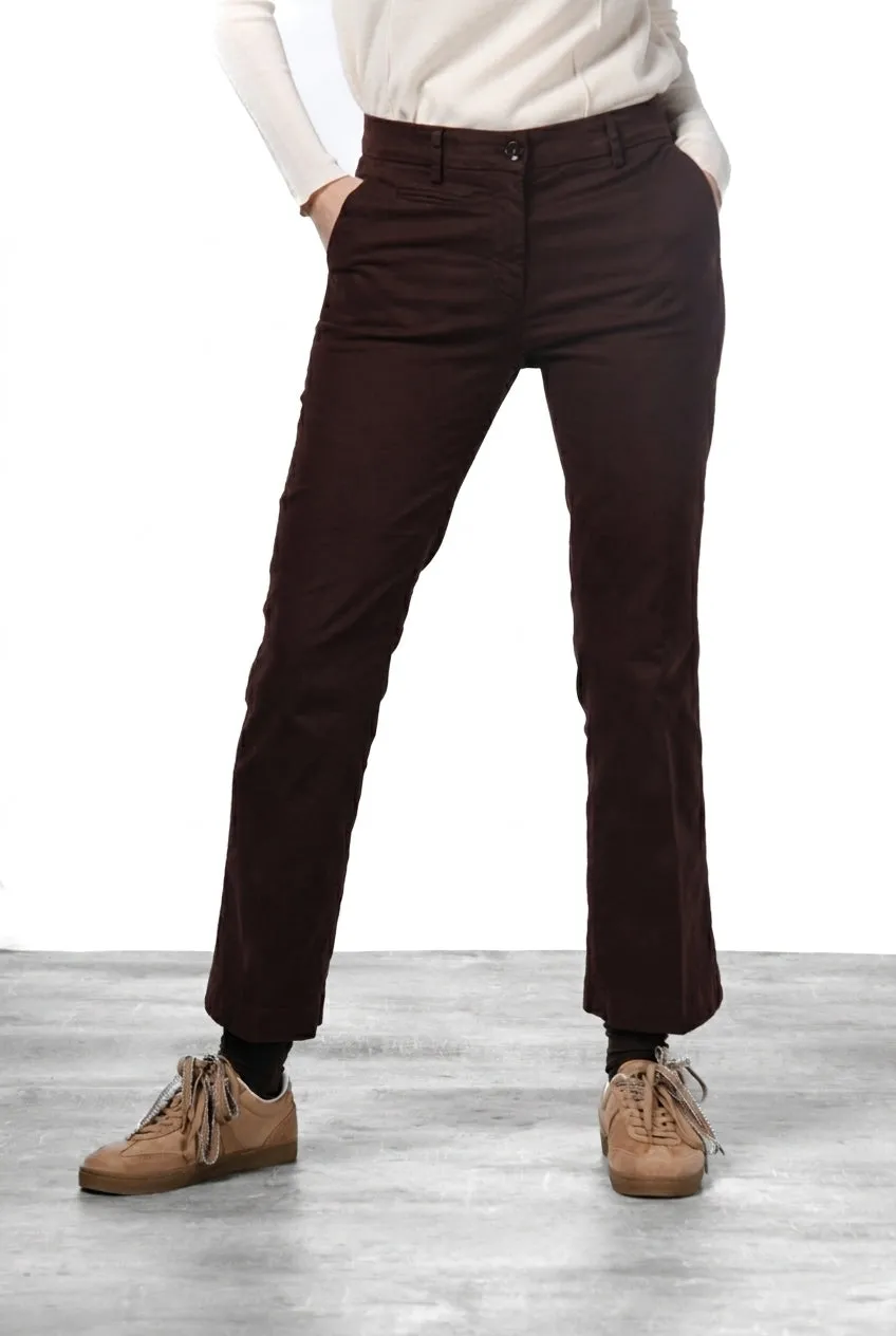 Mason's New York Trumpet pantalone donna vinaccia slim