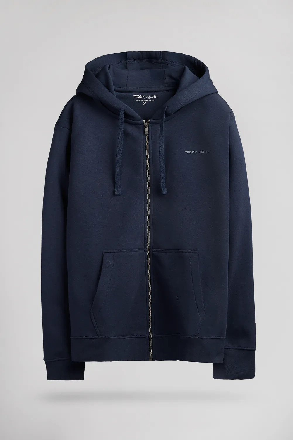 Teddy Smith Giclass Little felpa uomo blu zip