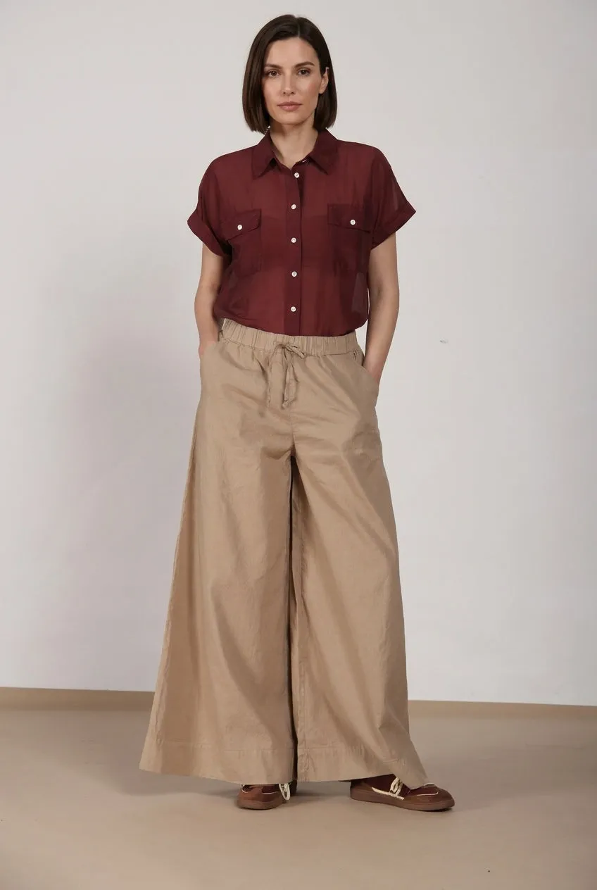 Mason’s Portofino chino jogger beige wide lino