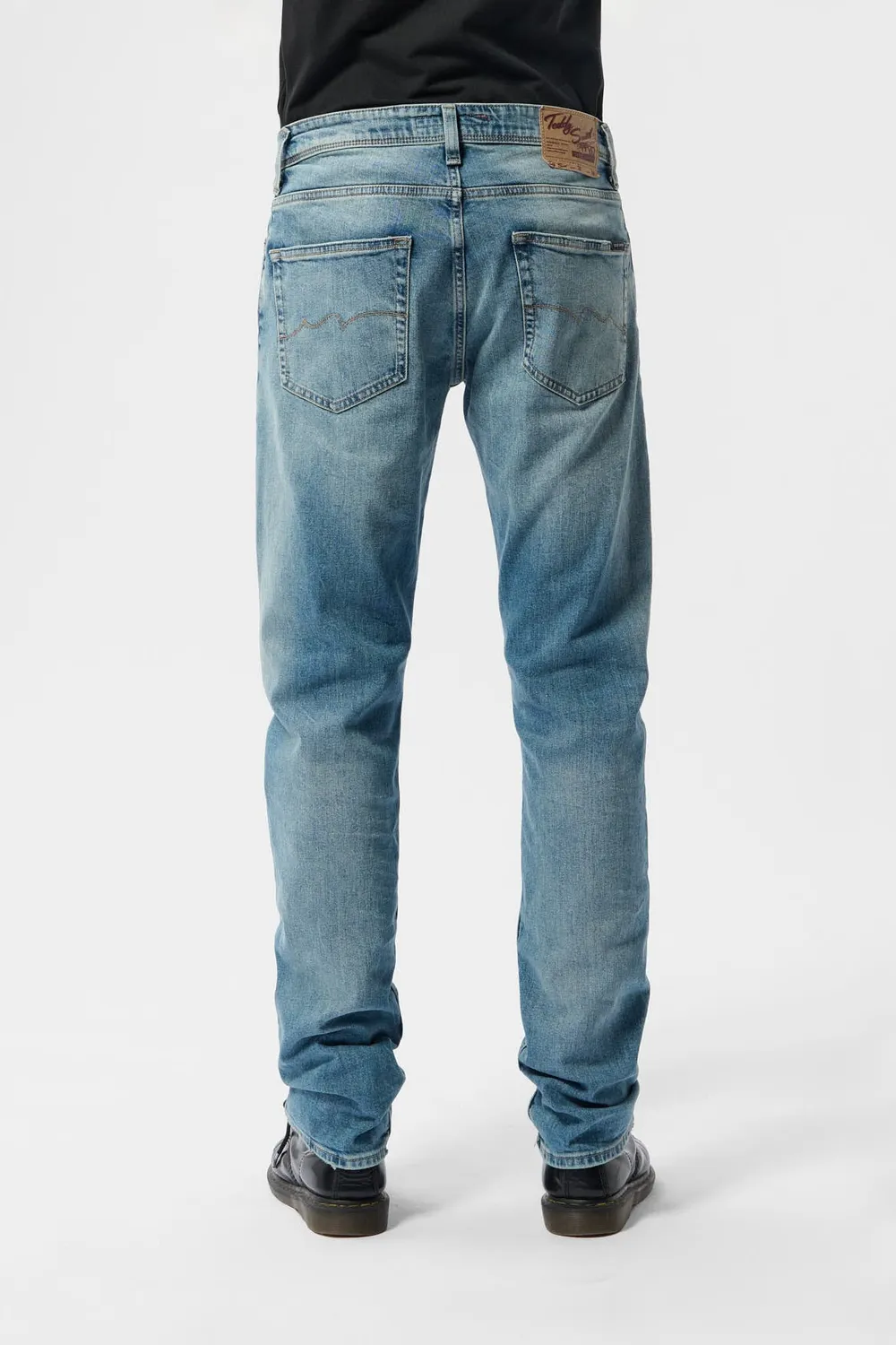 Teddy Smith REG jeans dritti Vintage Indigo L34 elasticizzati
