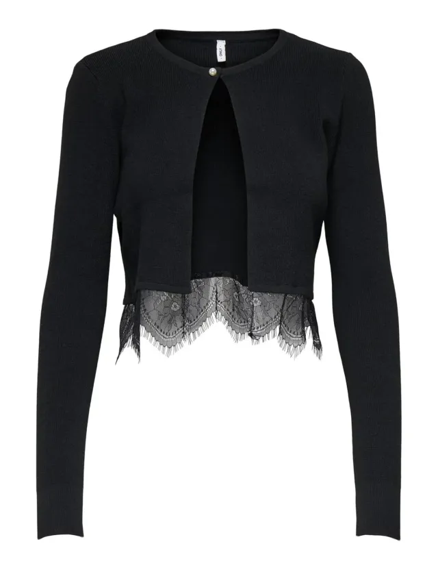 ONLY Onlperry cardigan donna M scollo rotondo maglia