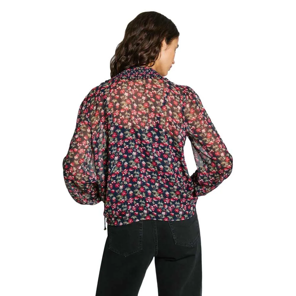 Pepe Jeans Octavia Camicia Donna Blu Dulwich Blue M Fluida