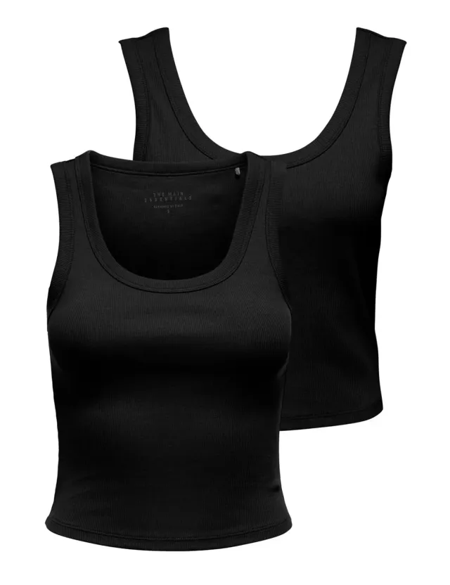 ONLY Onleasy canottiera donna nero 2 pezzi