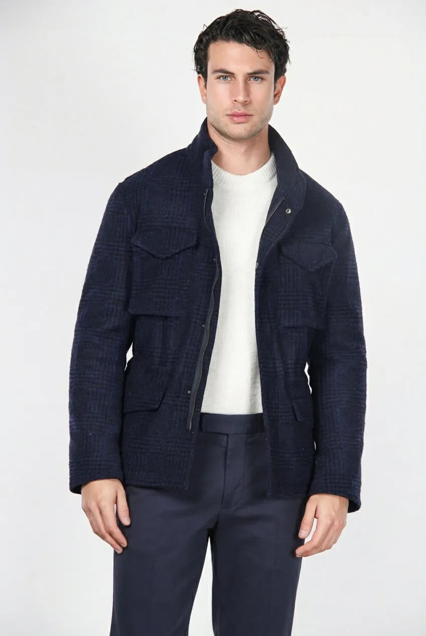 Mason's Field M74 giubbotto uomo blu scuro galles
