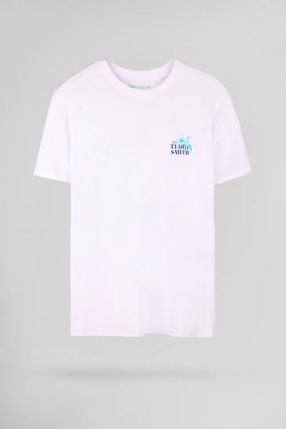 Teddy Smith T-Land t-shirt bianca cotone stampa