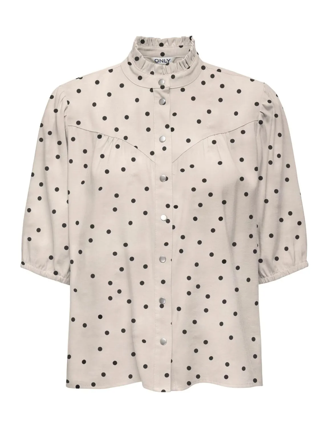 ONLY Onlaris Life 2/4 Camicia con Volant Peyote XS