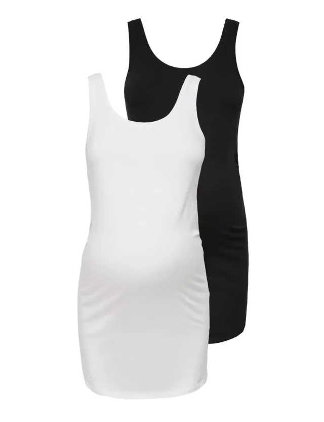 ONLY Maternity Olmlovely Top Premaman Confezione 2 Pezzi Elastico