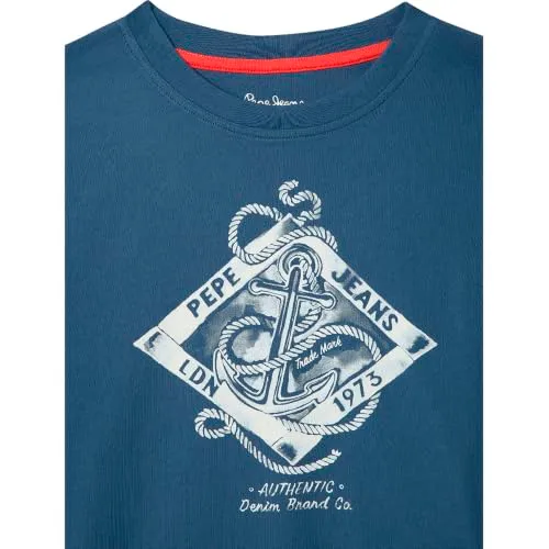Pepe Jeans Ezra t-shirt bambino 10 anni girocollo grafica