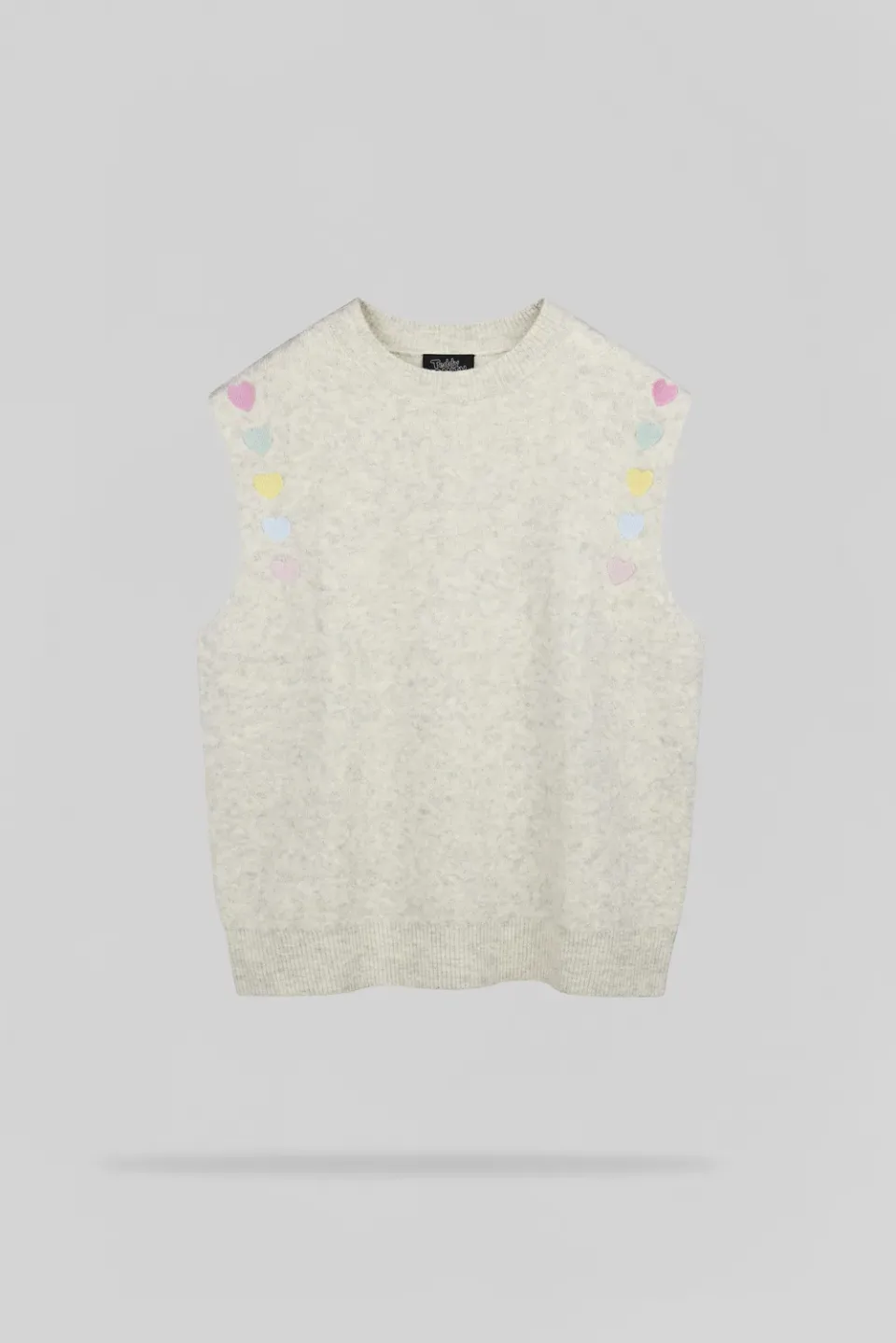 Teddy Smith P-Alays gilet donna bianco ivoire cuore