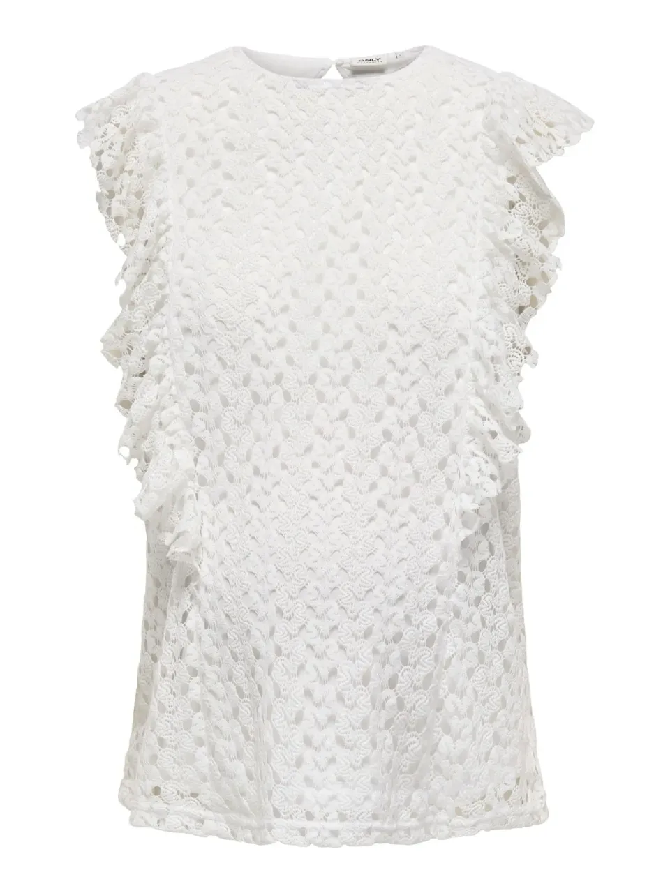 ONLY Maternity Top Donna girocollo smanicato volant