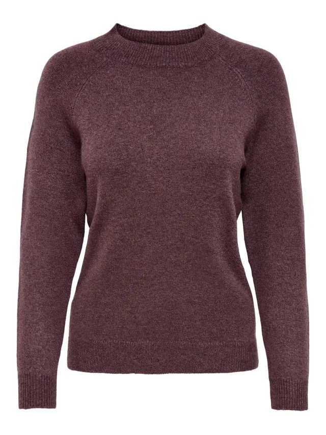 ONLY ONLRICA Pullover Rose Brown collo alto