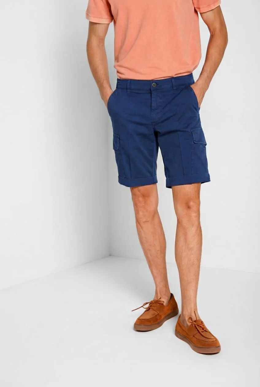 Mason's Chile bermuda cargo uomo blu royal slim fit