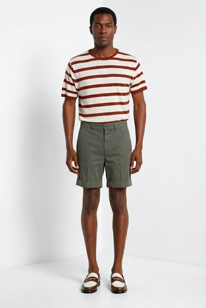 Mason's Chinos bermuda uomo verde militare relaxed