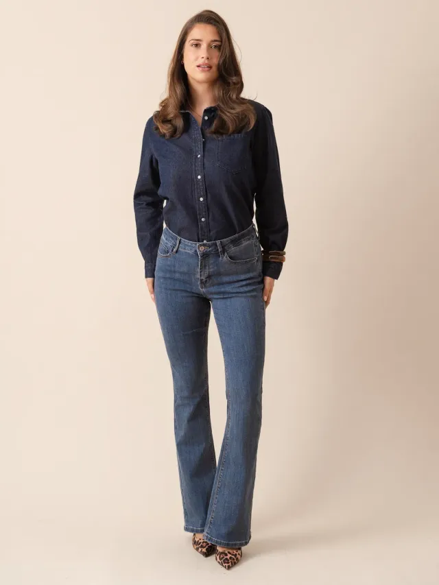 Oraije Emma jeans flare blu stone