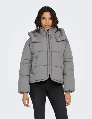 ONLY Onlcornelia Puffer Piumino Donna Leggero Nero