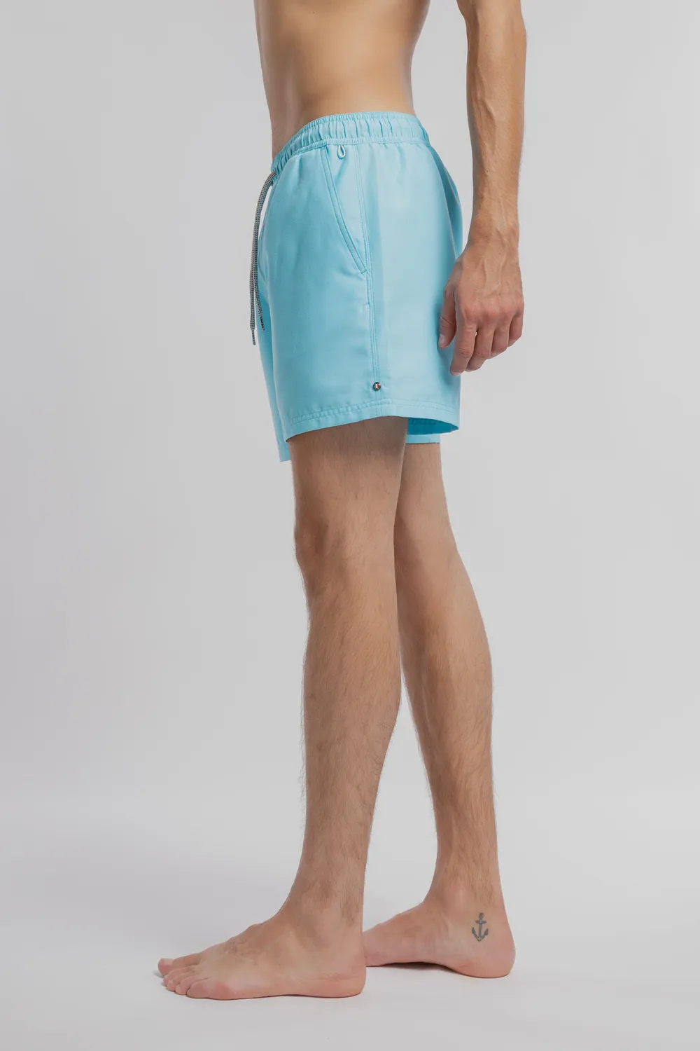 Teddy Smith S-Angel costume mare uomo Blu Lagon tinta unita