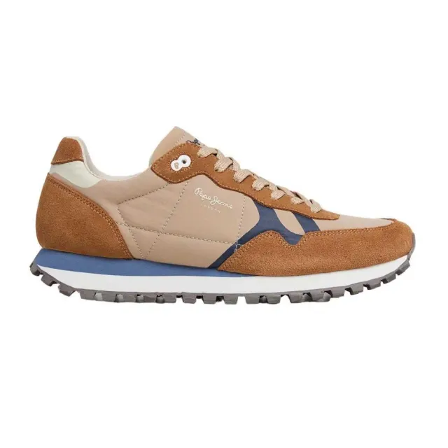 Pepe Jeans Brit-On sneaker uomo pelle blu navy