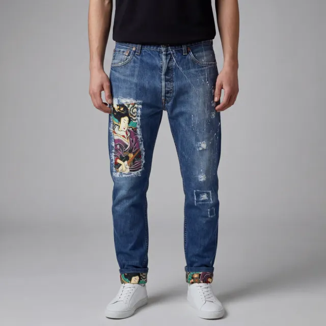 Never Say Never Levi's Vintage Jeans Geisha Serpente