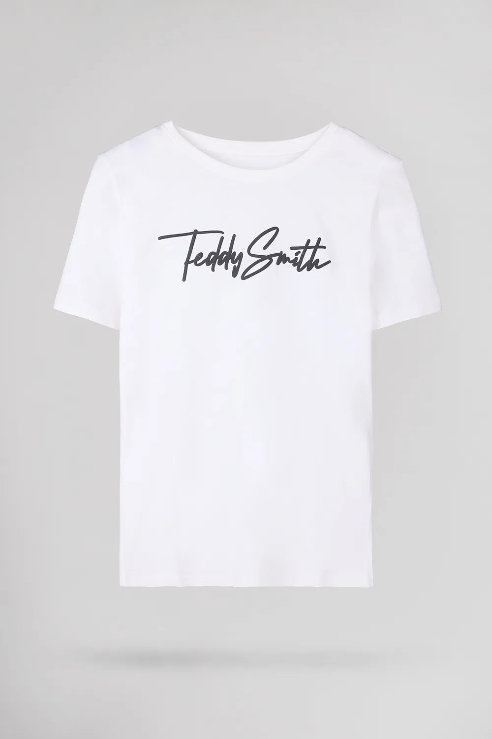 Teddy Smith T-Evan MC JR T-Shirt Bianco Cotone Ragazzo