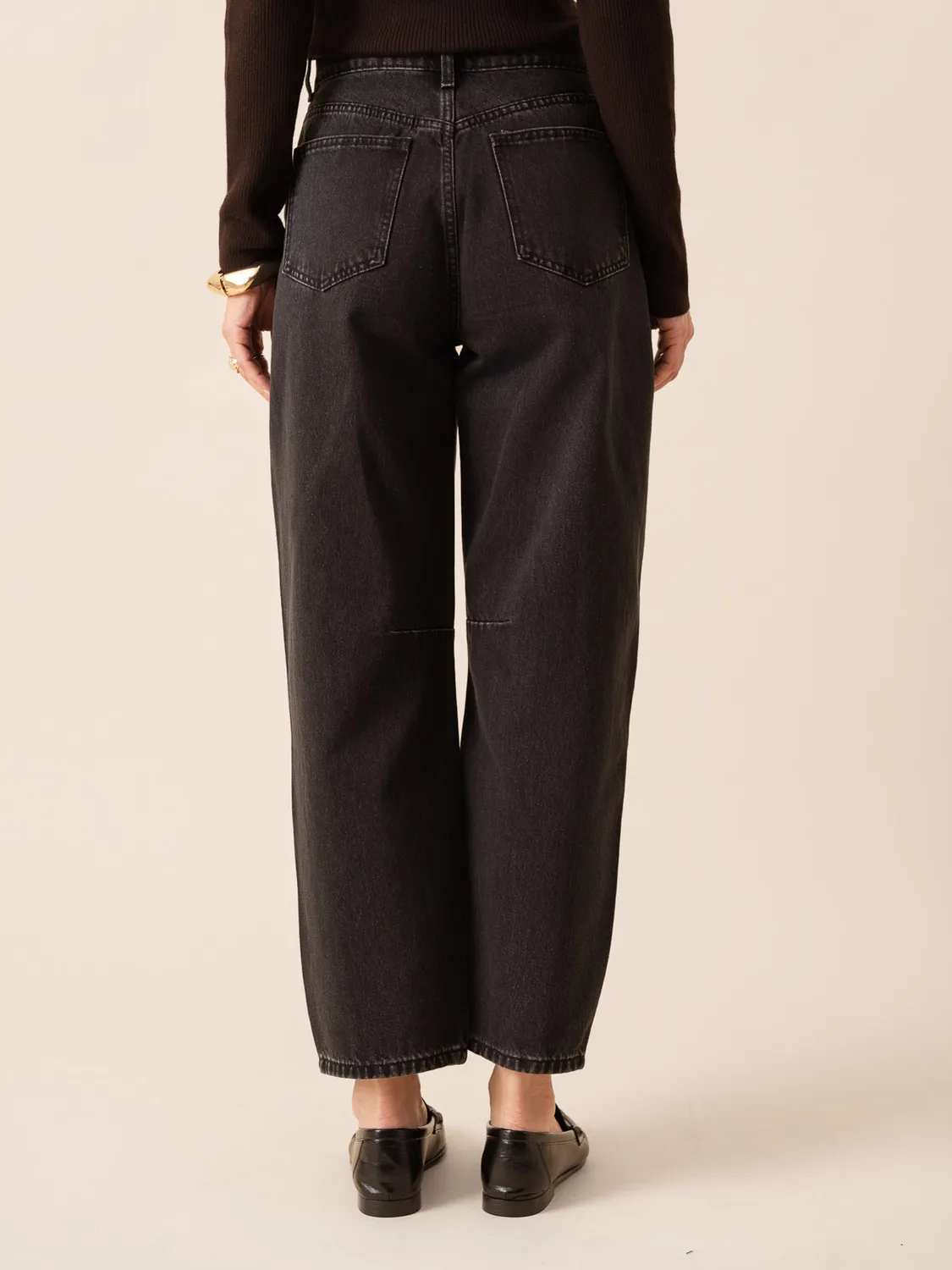 Oraije Brandy jeans balloon grigio scuro