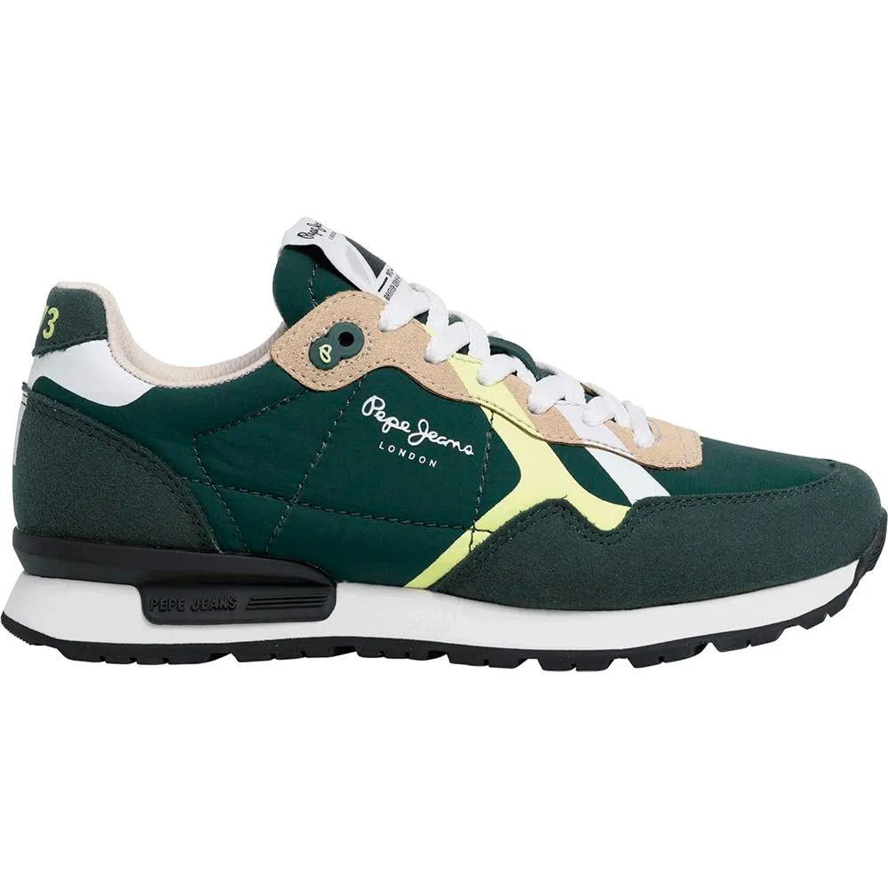 Pepe Jeans Brit Rump B sneakers bambino verde suola gomma