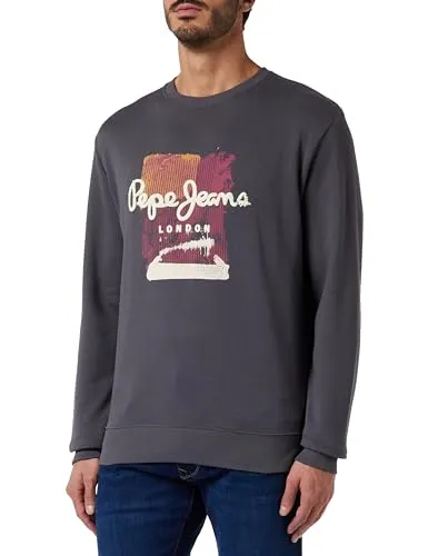 Pepe Jeans Melbourne felpa uomo cappuccio tasca canguro