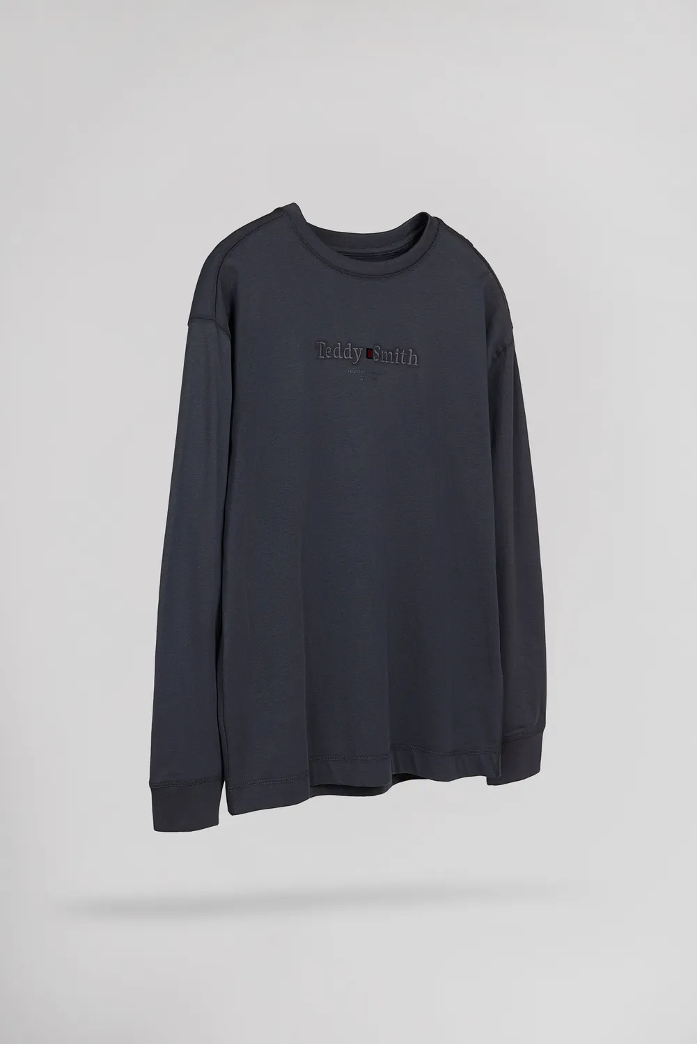 Teddy Smith T-Jim ML t-shirt bimbo grigia maniche lunghe