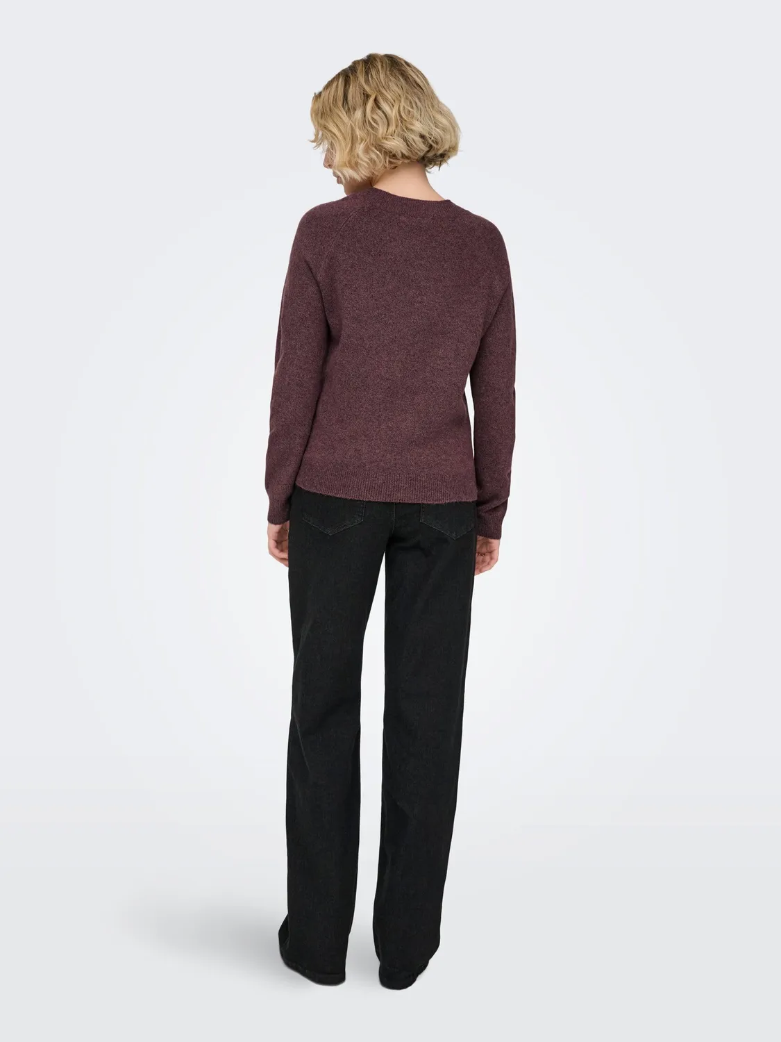 ONLY ONLRICA Pullover Rose Brown collo alto
