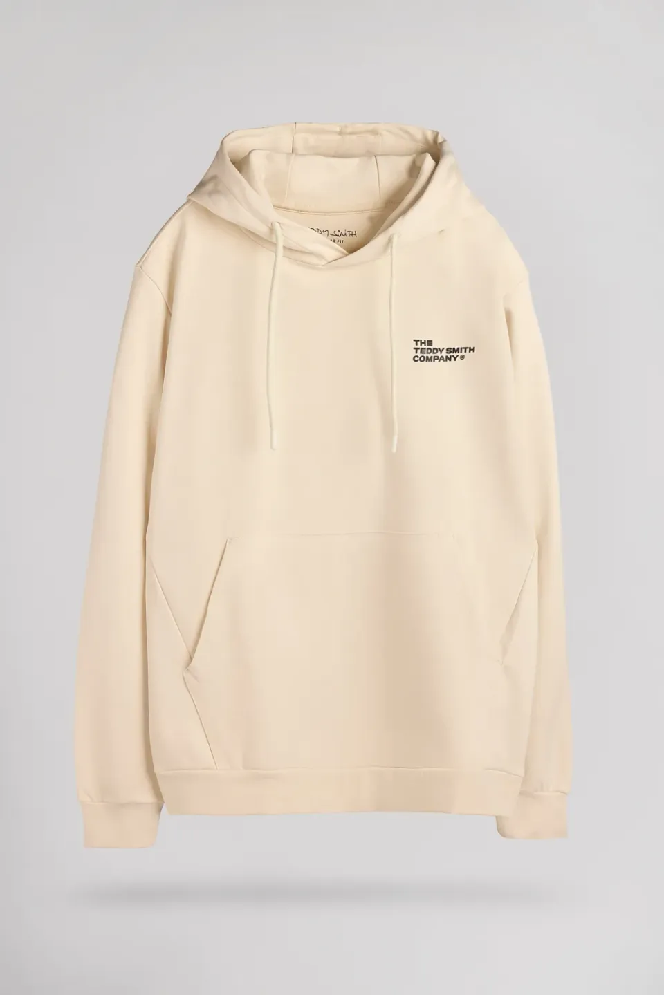Teddy Smith S-Company Hoody Felpa Uomo Crema Cappuccio