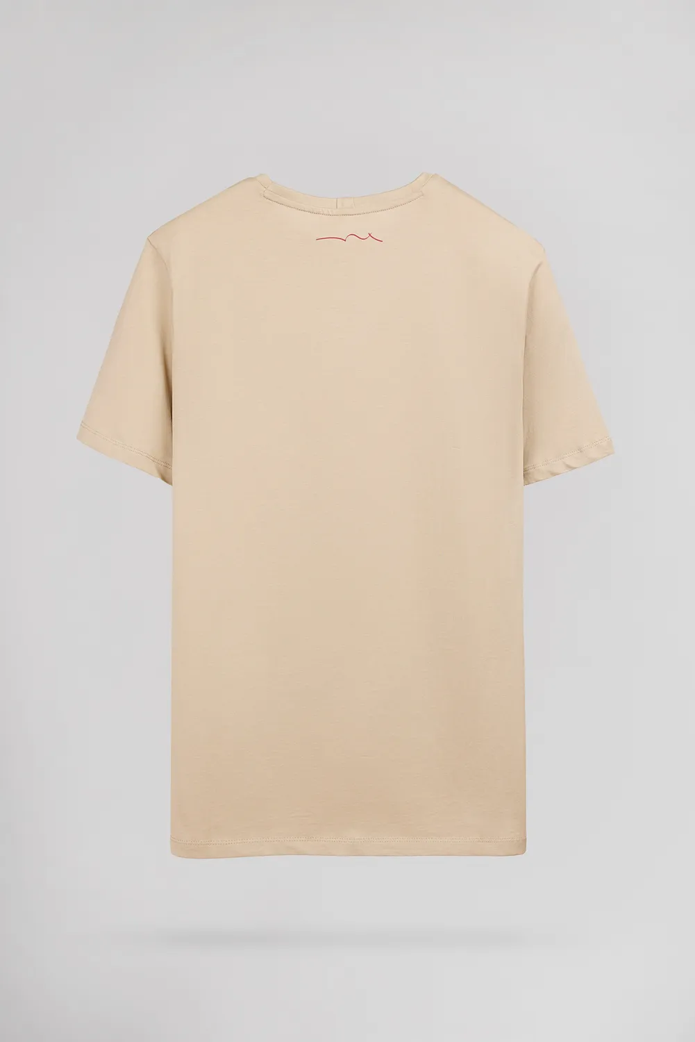 Teddy Smith T-Soy 2 MC T-Shirt Uomo Beige Cotone