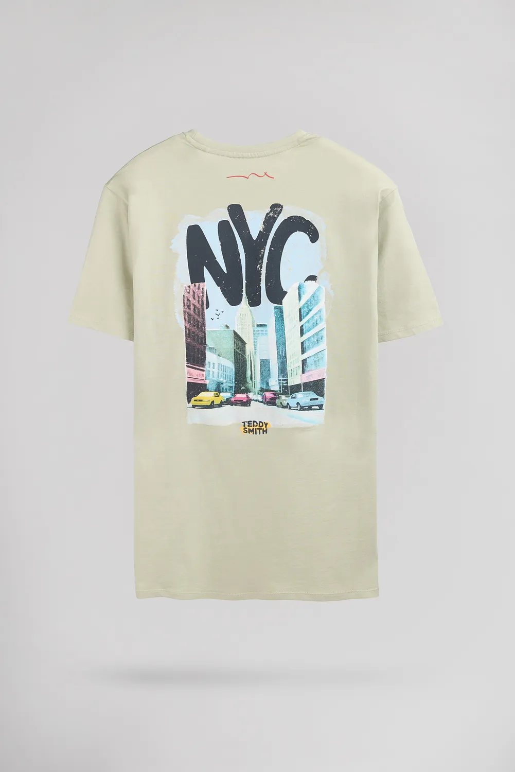 Teddy Smith T-Nyc MC t-shirt verde salvia stampa