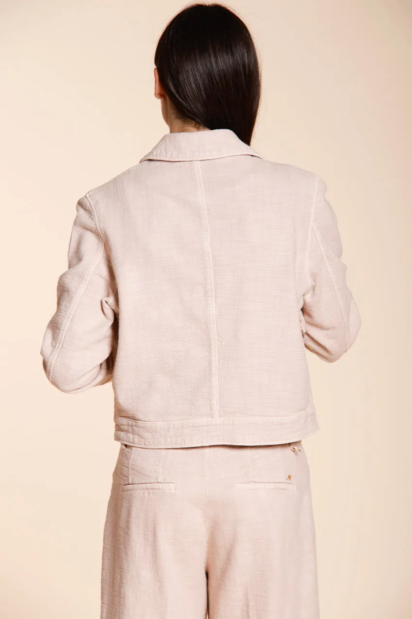 Mason's Odette giacca donna rosa stuoia cotone