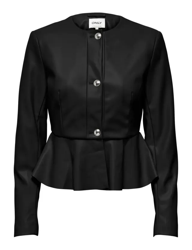 ONLY Onlverona giacca peplum finta pelle S
